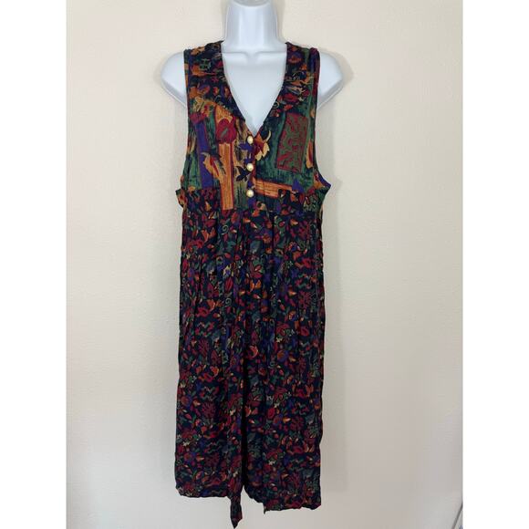 Vintage Floral Sleeveless Maternity Dress Small – One On The Way - Picture 1 of 10